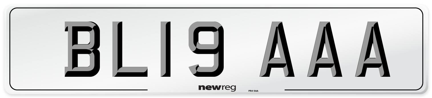 BL19 AAA Number Plate from New Reg